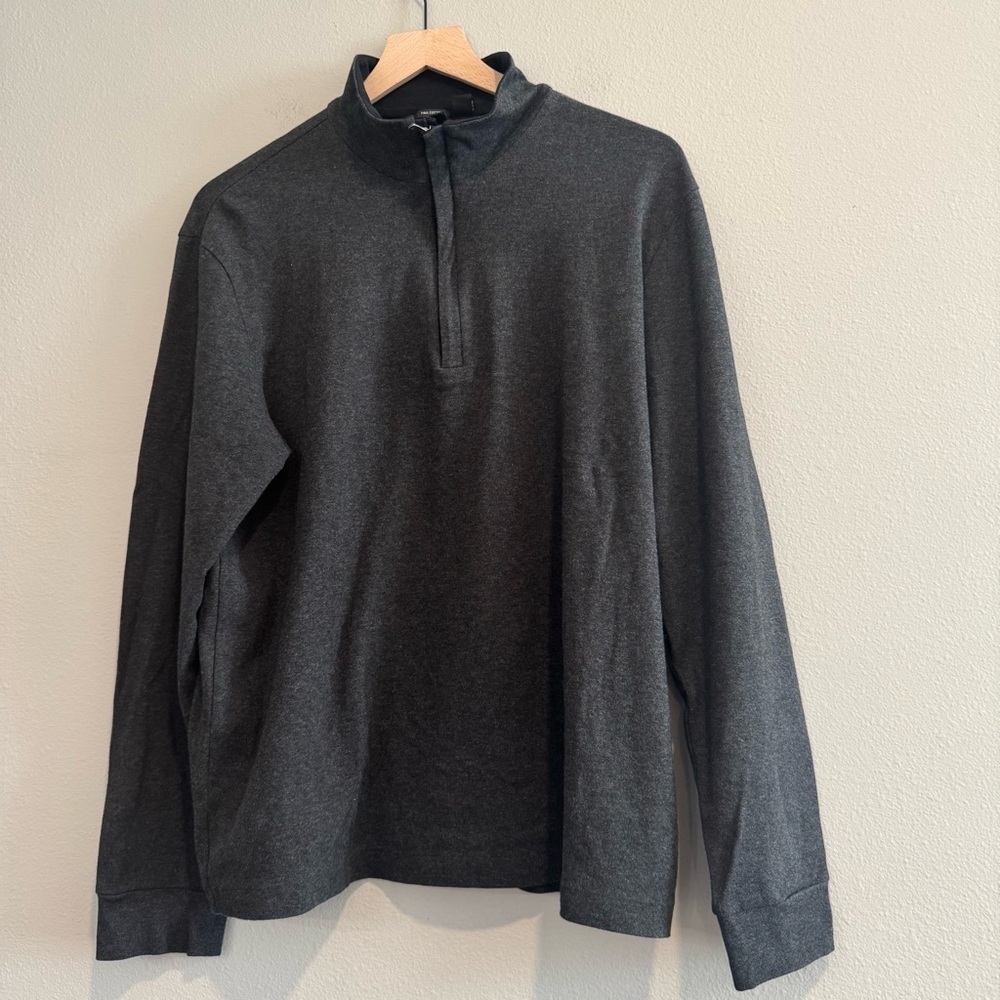 Hugo Boss 1/4 Zip Pullover Sweatshirt Pima Cotton L